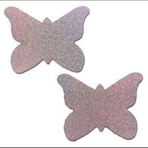 COPY - Pink Glitter Butterfly Pasties